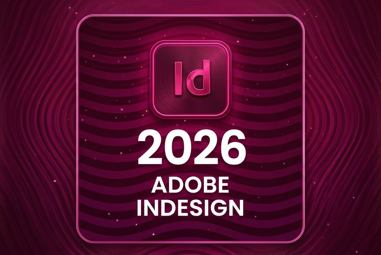 Adobe InDesign 2026 Professional Desktop Publishing Software 3-Year Official License.