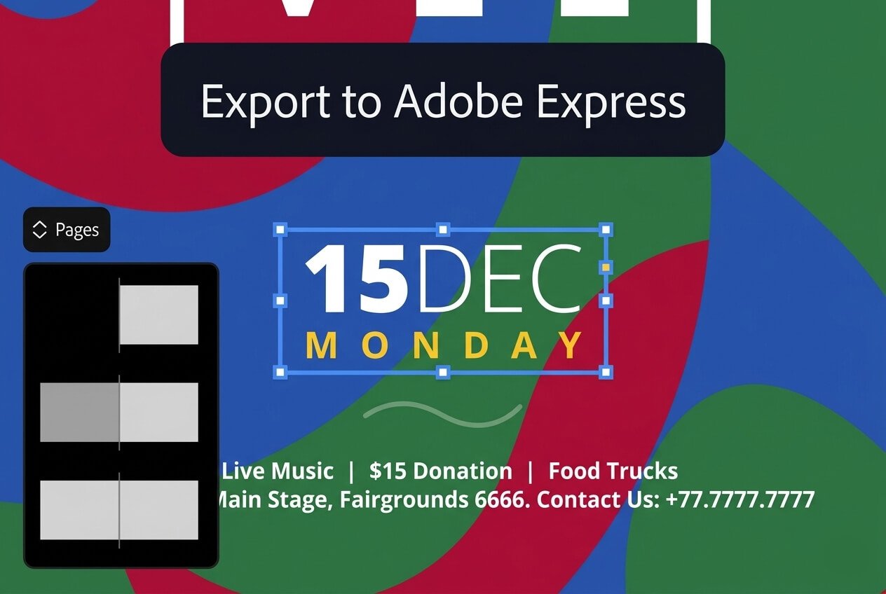 Seamlessly export Adobe InDesign 2026 layouts to Adobe Express for instant social media sharing and creative collaboration.