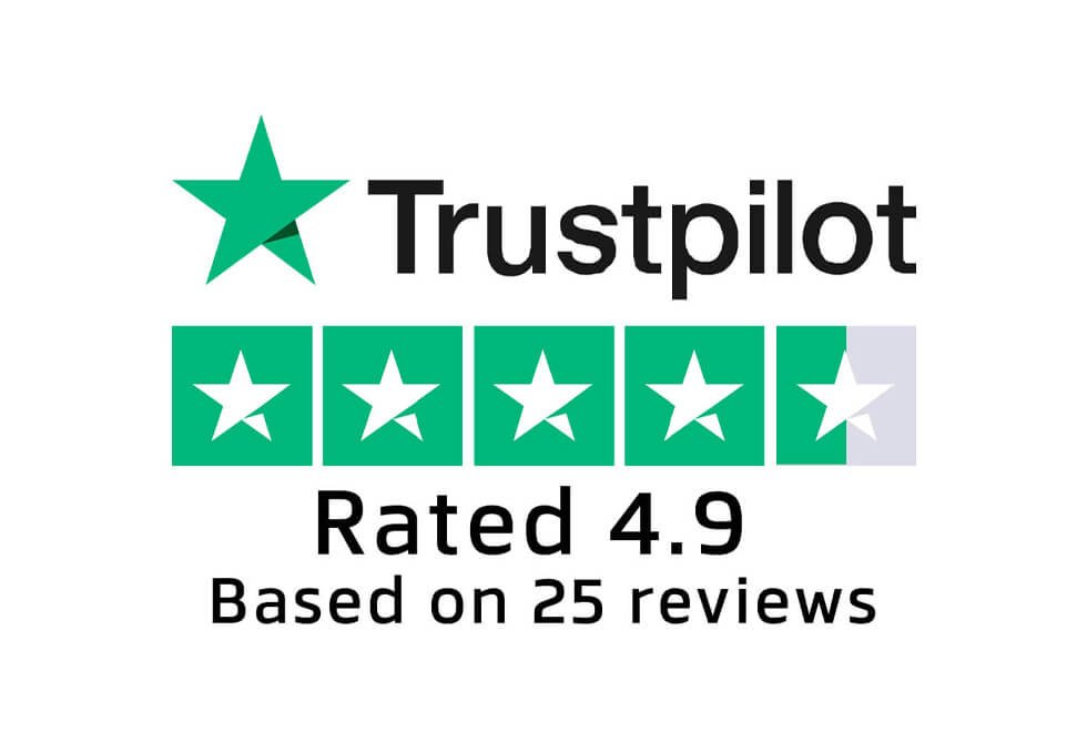 Trustpilot Rating Logo Trustpilot rating logo displaying customer review stars and brand mark.