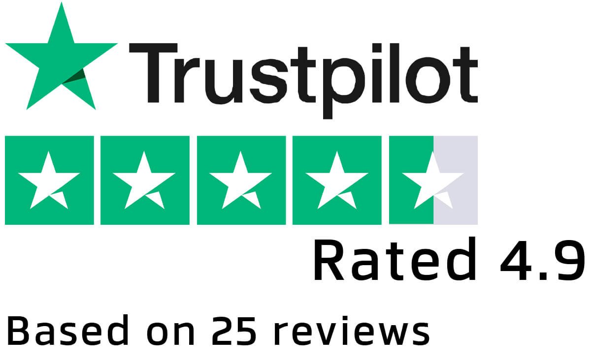 Trustpilot Trustpilot logo featuring the brand mark and green star symbol.