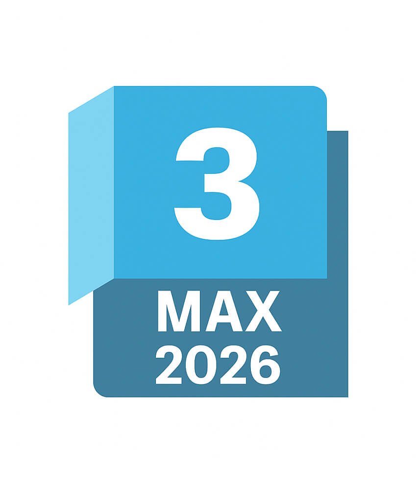 Autodesk 3ds Max 2026 (Windows) 2 Autodesk 3ds Max 2026 Logo