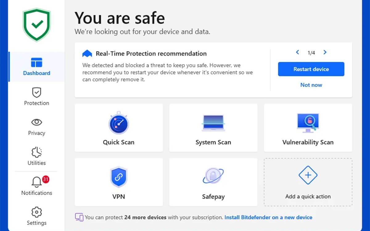 BitDefender Total Security 2025 Global Activation Key 3 Bitdefebder Total Security