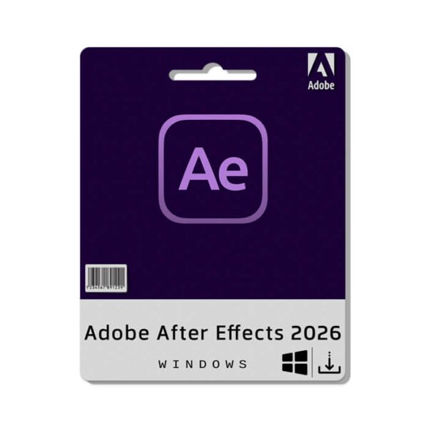 Adobe After Effects 2026 software for Windows for motion graphics and visual effects.