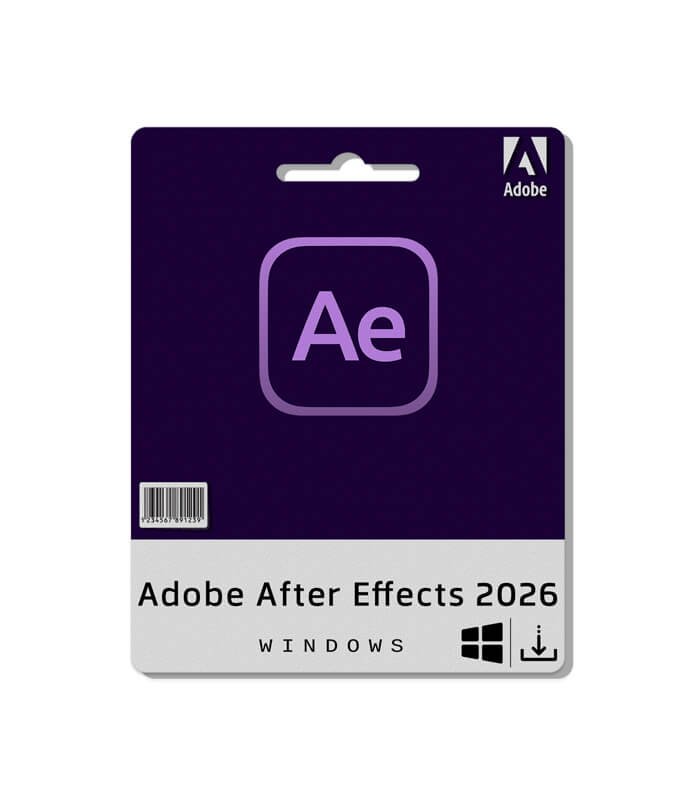 Adobe After Effects 2026 For Windows Adobe After Effects 2026 software for Windows for motion graphics and visual effects.