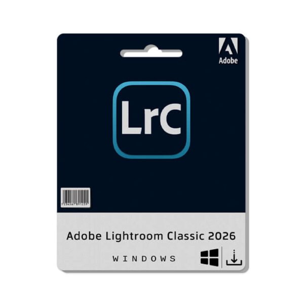 Adobe Lightroom Classic 2026 software for Windows for photo management and editing.