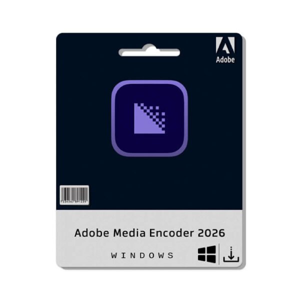 Adobe Media Encoder 2026 software for Windows for video encoding and exporting.