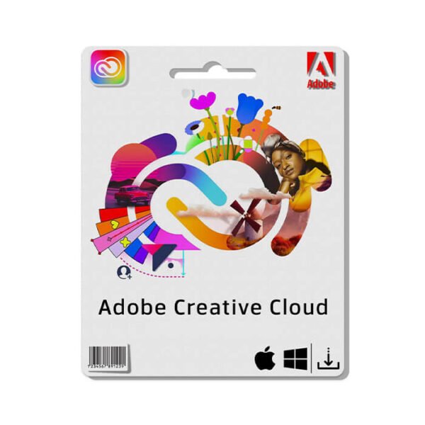Adobe Creative Cloud All Apps 1-Year Subscription cover showing the official logo and branding for the complete suite of Adobe applications.
